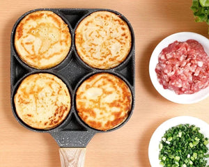 Polix - Pan with 4 Molds (+ 2 FREE Utensils)