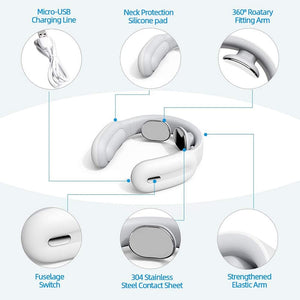 AURA BIDA Neck Acupoints Lymphvity Massager Device