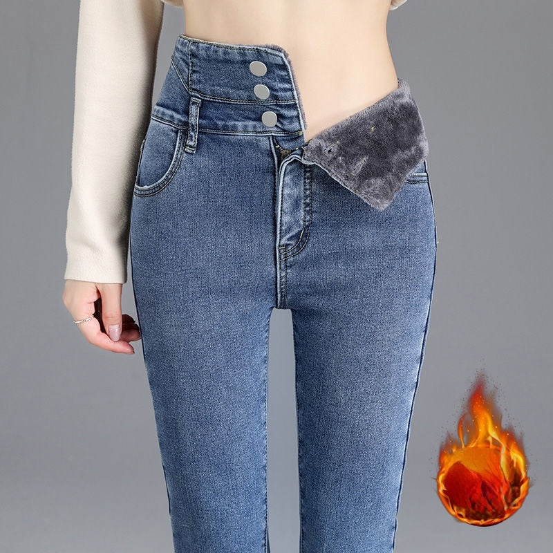Jeans mit hoher Taille Pants_Winter