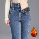 Jeans mit hoher Taille Pants_Winter