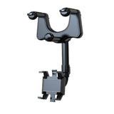 Rotating and retractable cell phone holder