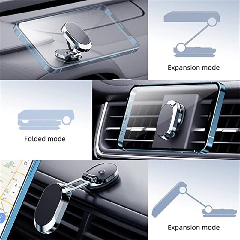SUPPORT DE TÉLÉPHONE PLIANT EN MÉTAL POUR VOITURE