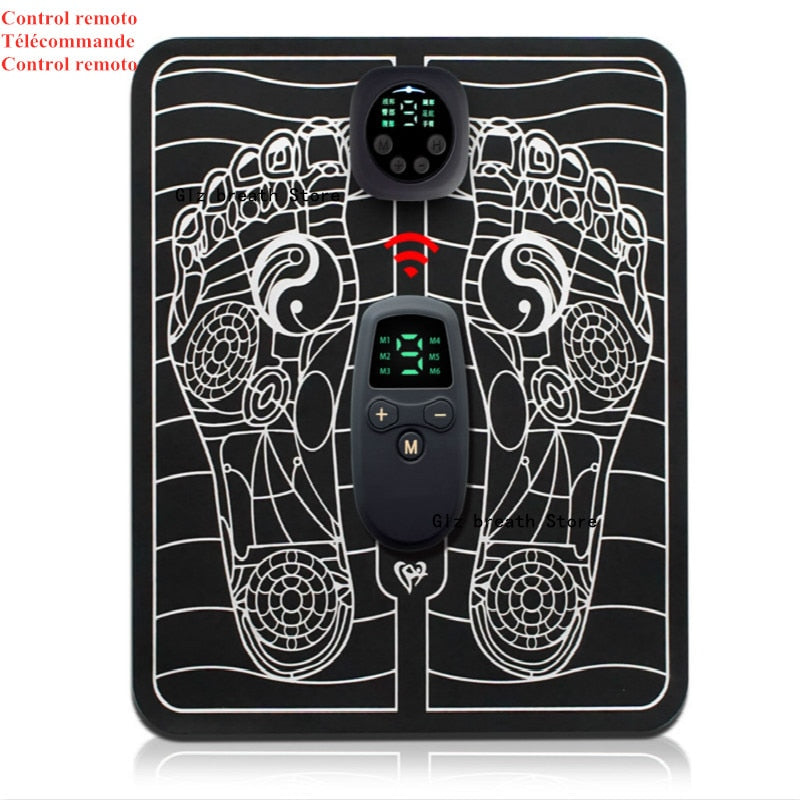 Tapis de pied de massage stimulateur de points d'acupuncture EMS