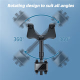 Rotating and retractable cell phone holder