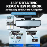 Rotating and retractable cell phone holder