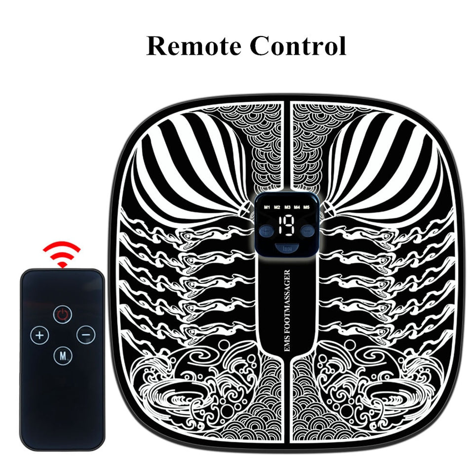 Tapis de pied de massage stimulateur de points d'acupuncture EMS