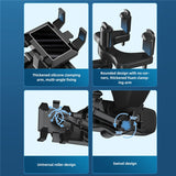 Rotating and retractable cell phone holder