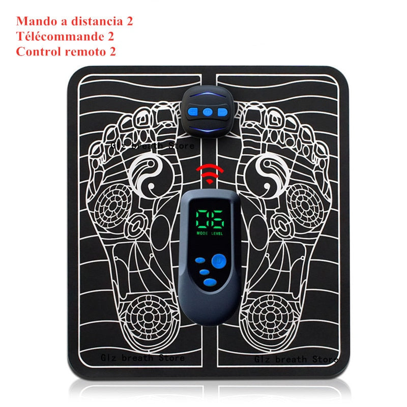 Tapis de pied de massage stimulateur de points d'acupuncture EMS