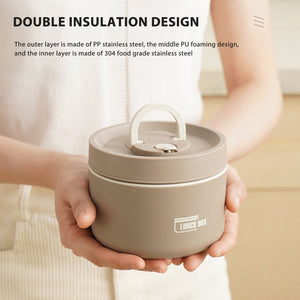 Boîte à Lunch Étanche Avec Isolation Thermique En Acier Inoxydable