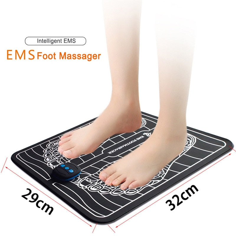 Tapis de pied de massage stimulateur de points d'acupuncture EMS