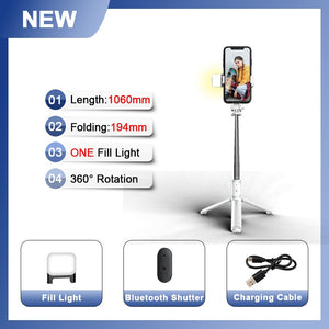 6 in 1 kabelloser Bluetooth-Selfie-Stick